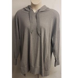 Ultra Flirt Plus Size Gray Long Sleeve Hoodie